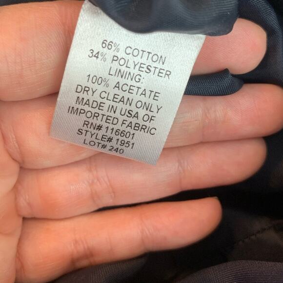 Bigio collection Blue sleeveless polka dot sheath blue lined dress size 10 - Picture 4 of 9